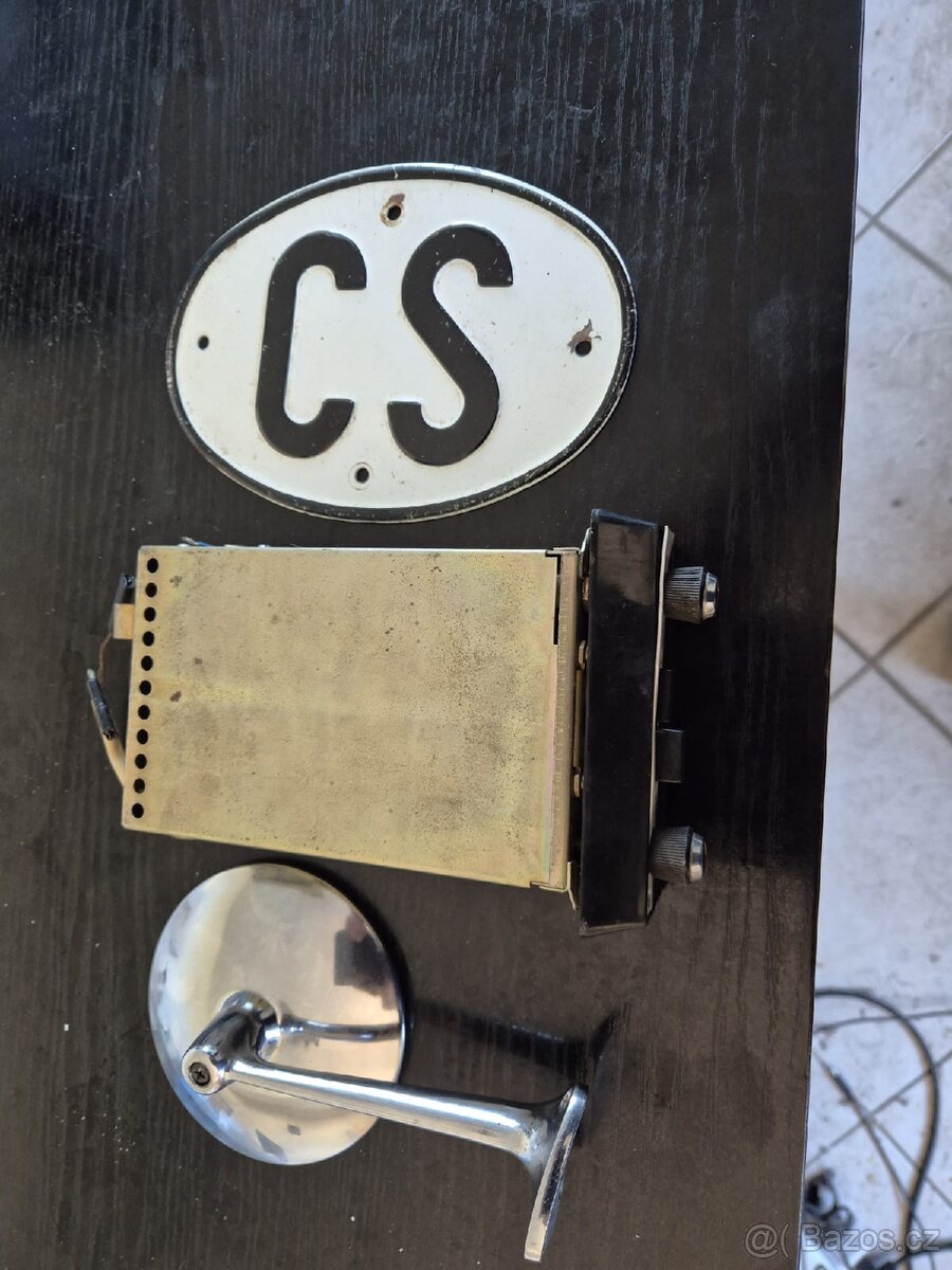 Zrcatko Vaz 2101,originál rádio, cedule cz. - 7