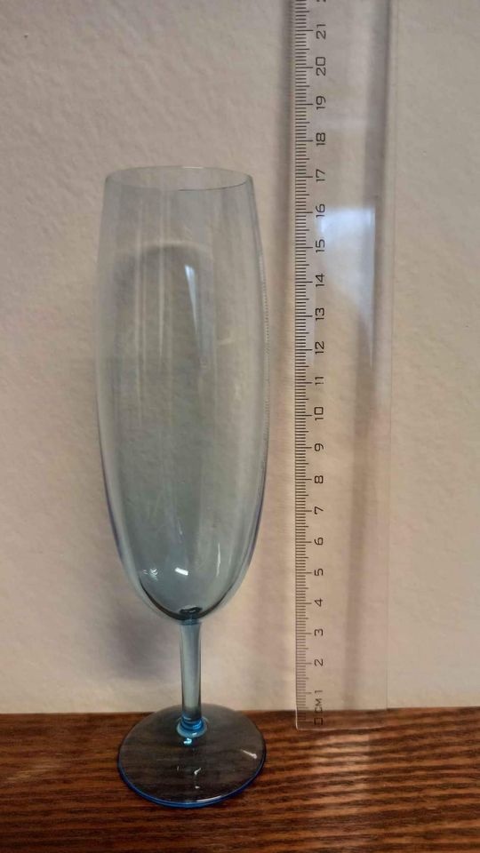 12 sklenic modré sklo české Bohemia Crystal - 7