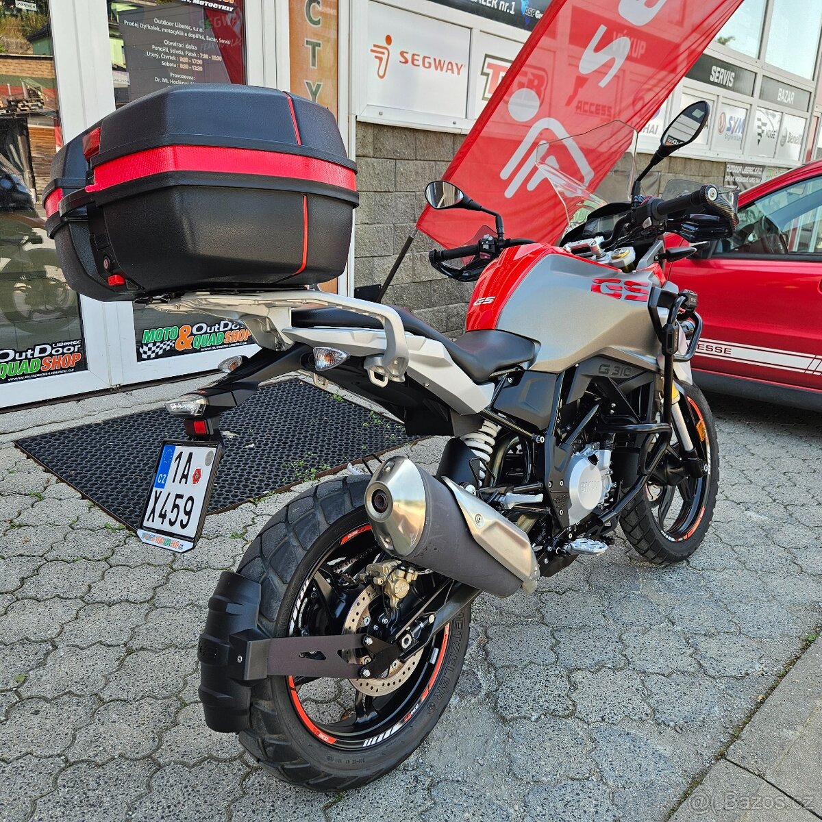 BMW G 310 GS, ČR, Padací rám, Vyšší plexi, Zadní kufr - 7