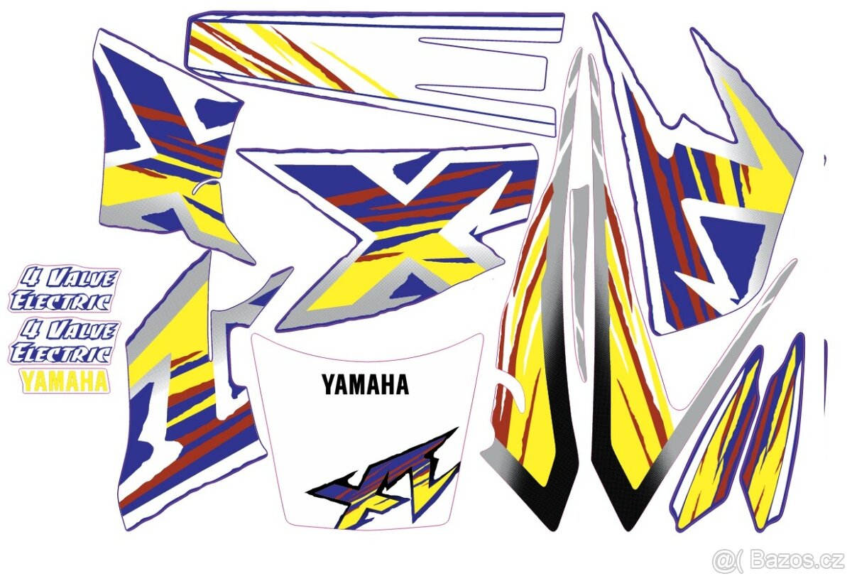 Yamaha XT600E 1998-1999 samolepky - 7
