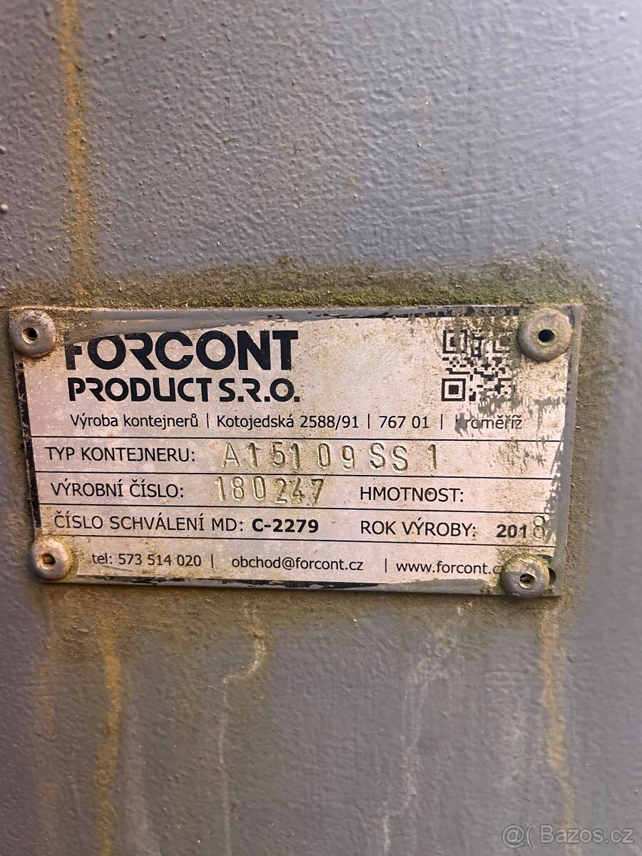 Hákový kontejner abroll - 7