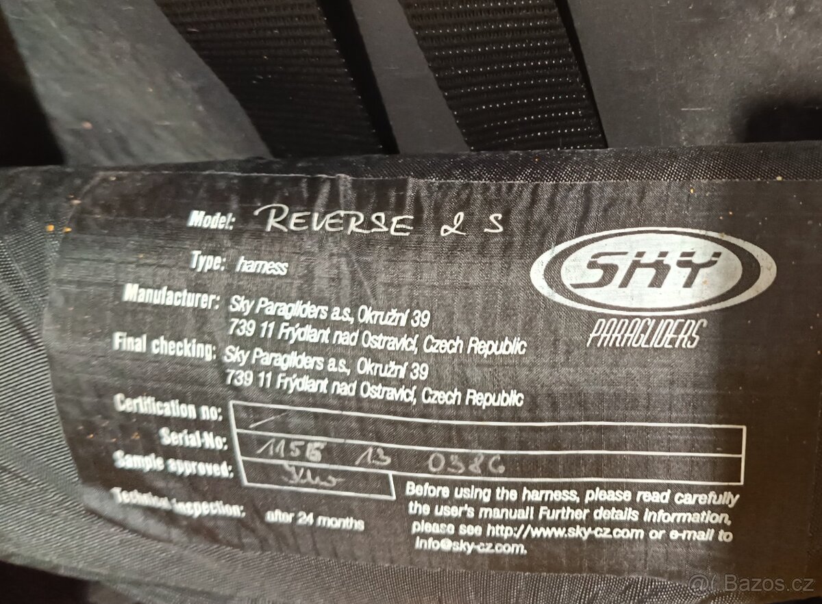 Paragliding sedačka SKY Reverse 2 S. - 7
