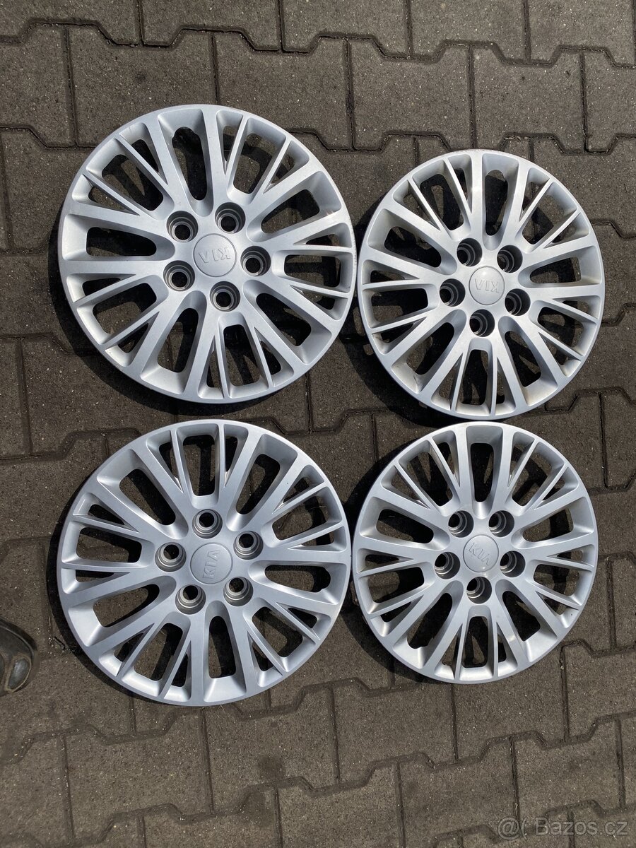 letní sada alu kol 15" na Citygo, poklice na Kia 15" 4ks - 7