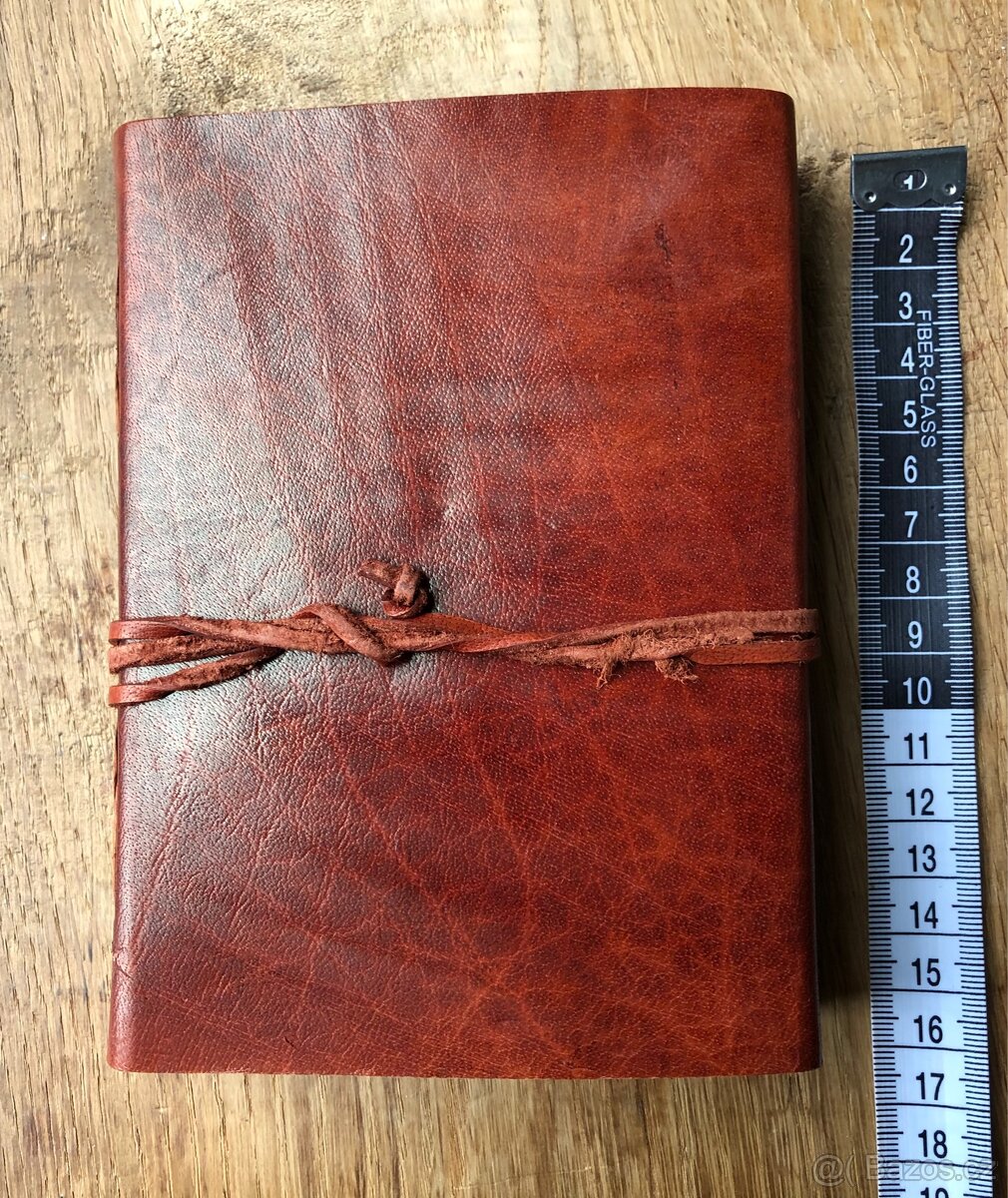 Ruční papír, kůže - zápisník / album - 7