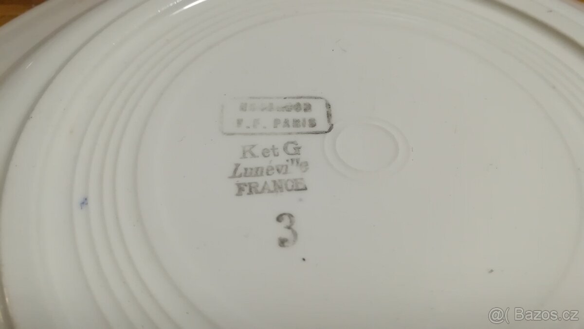 ART DECO FAJÁNS K&G LUNÉVILLE HOSSEGOR V.F. PARIS - 7