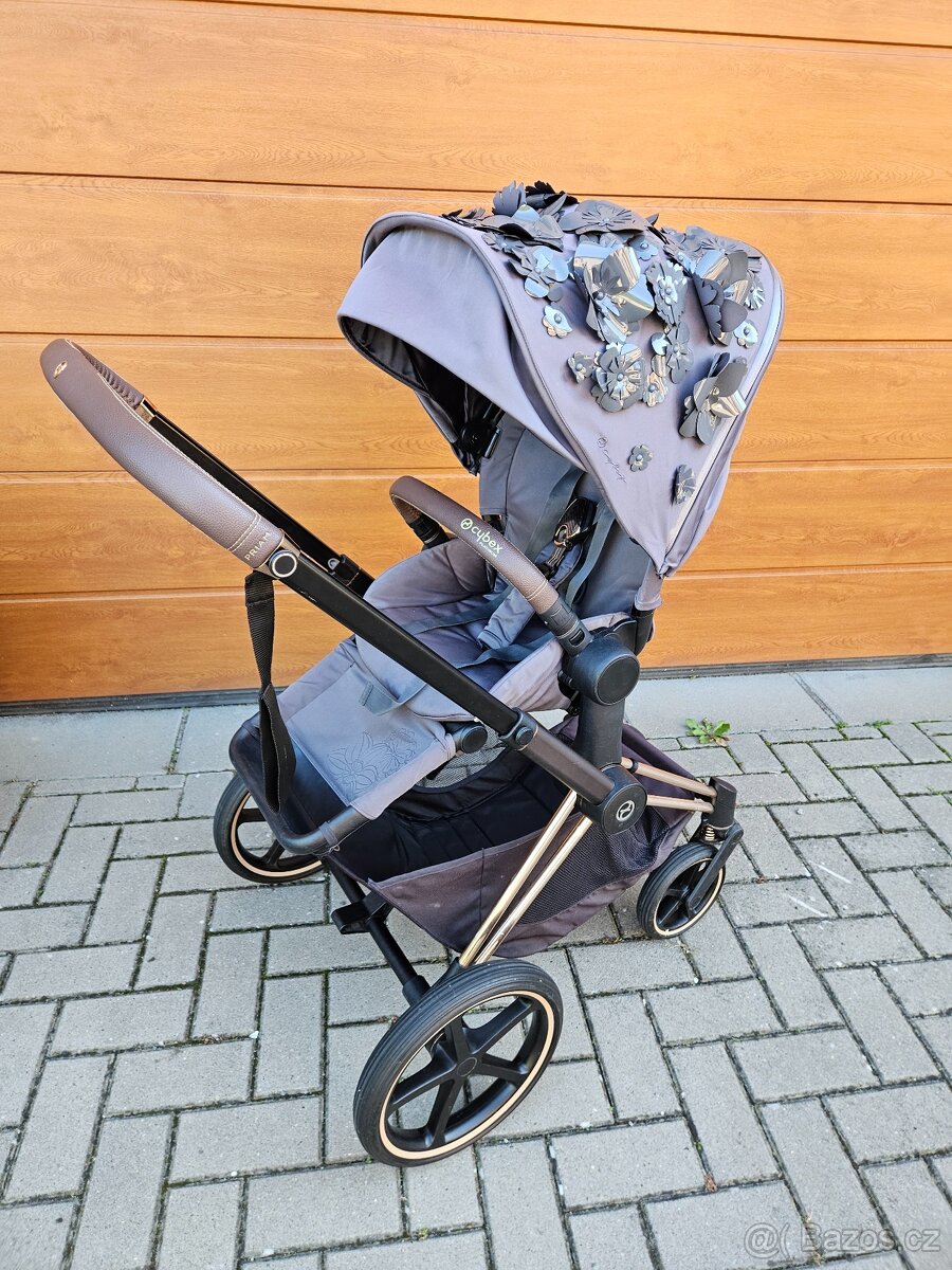 Cybex Priam / RoseGold / Simply Flowers / Lux Deep Black - 7