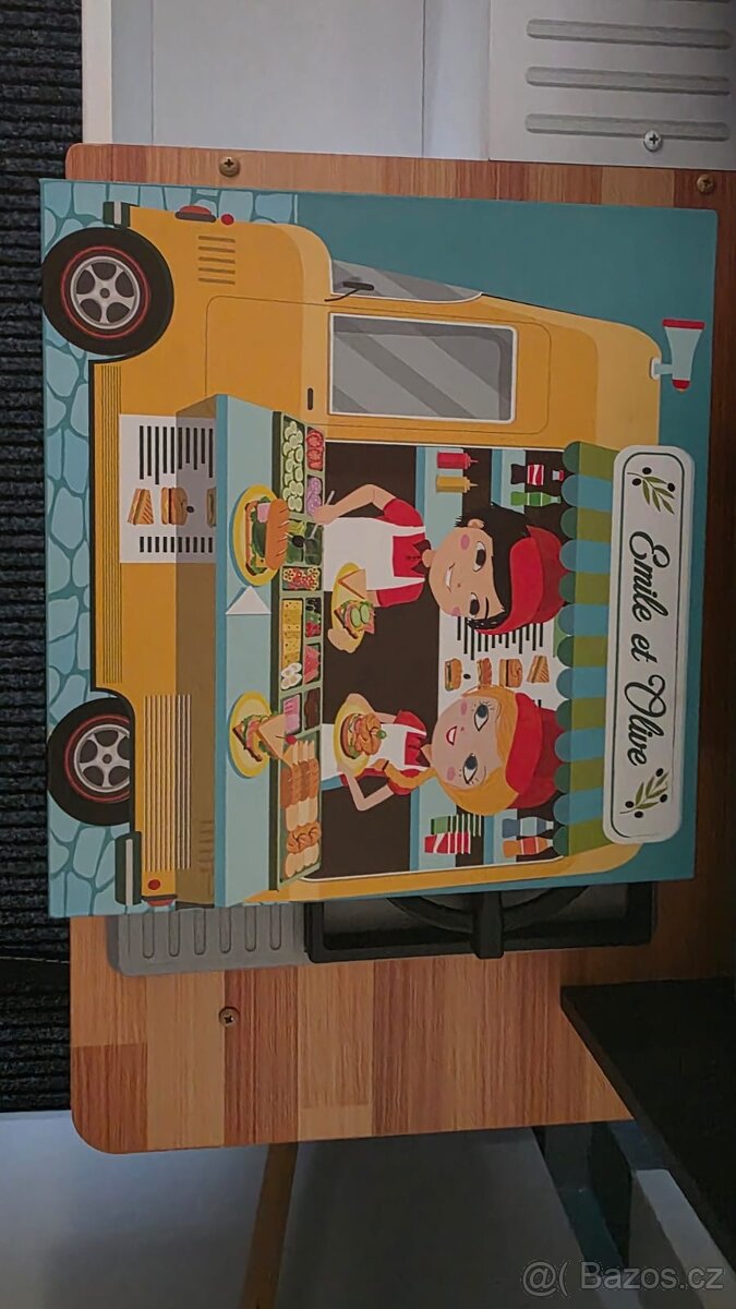 Dětská dřevěná kuchyňka s výbavou - 7