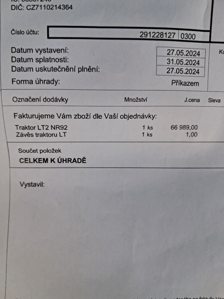 Zahradní traktor Cub Cadet LT2 - 7