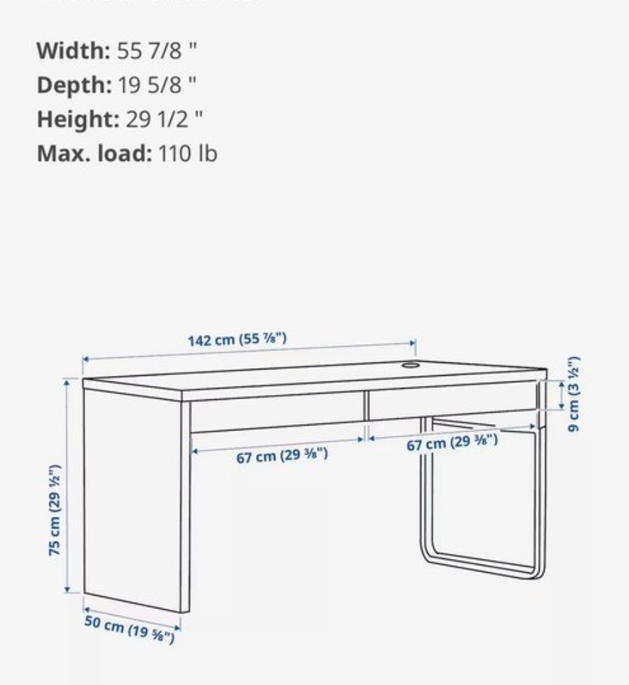 Ikea MICKE stůl - 7