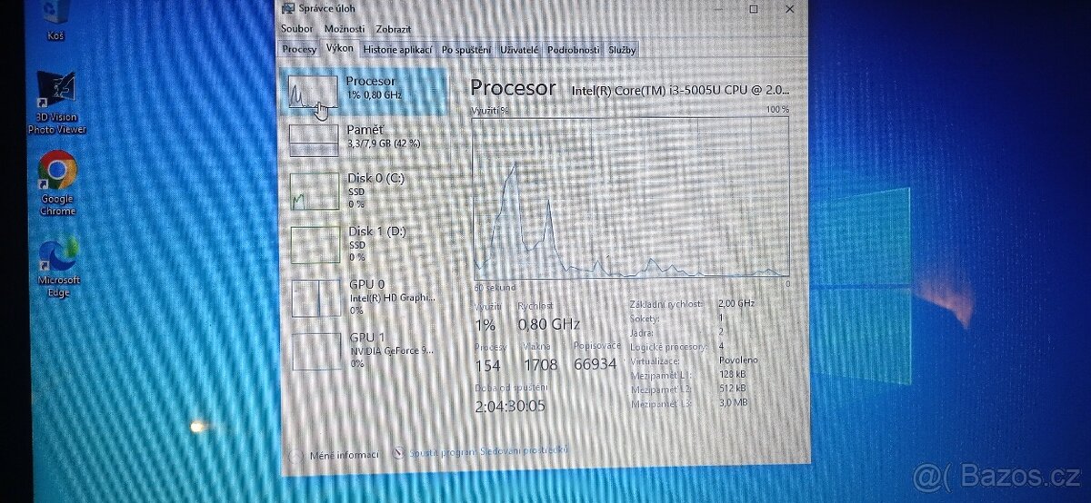 Dell i3,8GB,SSD,GPU - 7