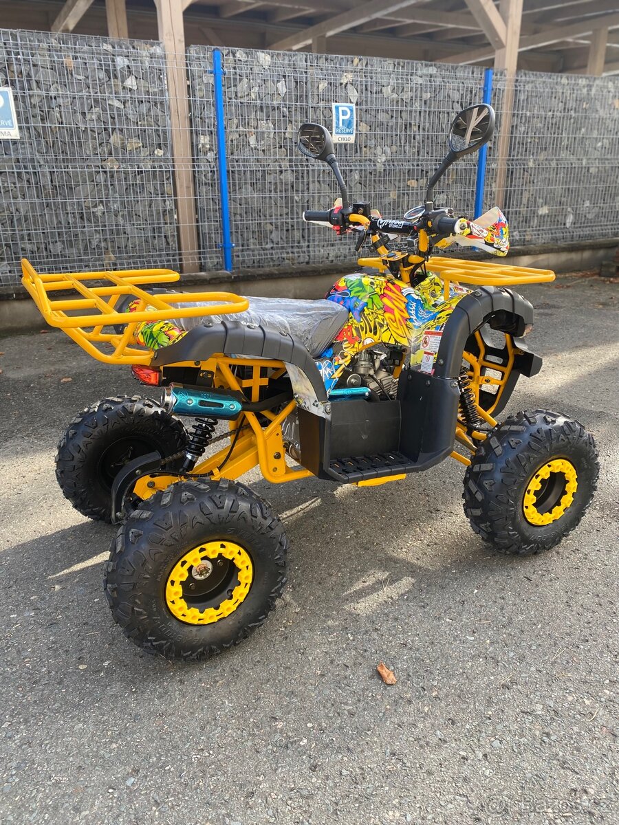 Dětská čtyřkolka Toronto 125cc - žluté grafity - 7