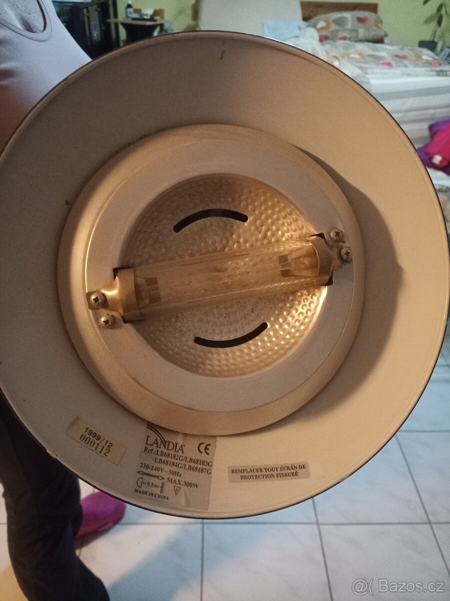 Stojanová lampa černá s reostatem levně - 7