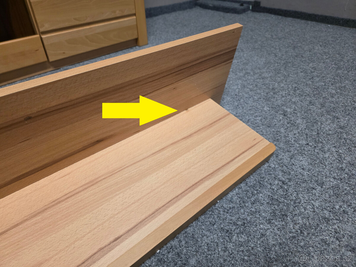 Nová obývací stěna masiv buk světle hnědá - 7