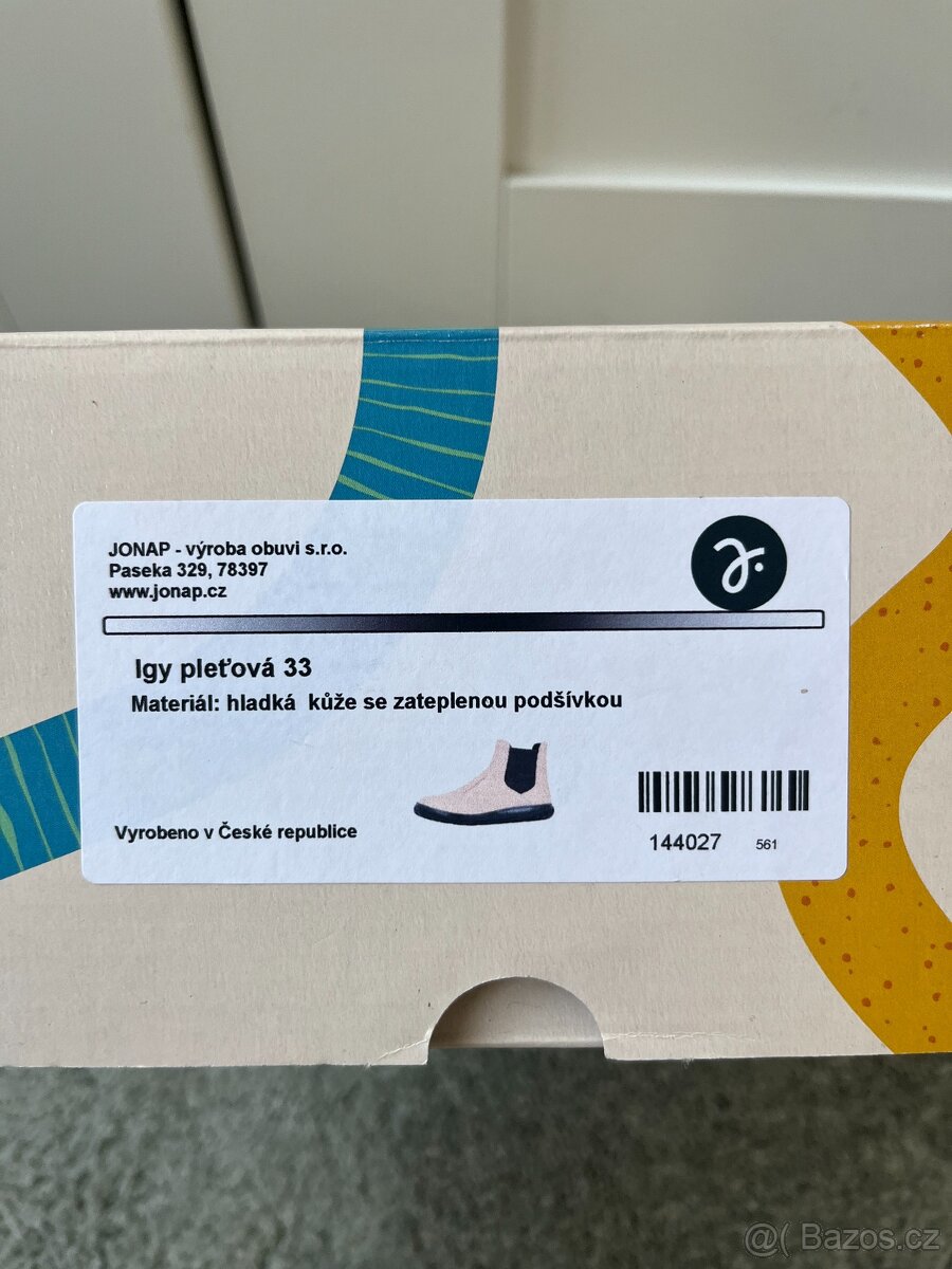 Dětské barefoot zimní boty Jonap, vel. 33 - NOVÉ - 7