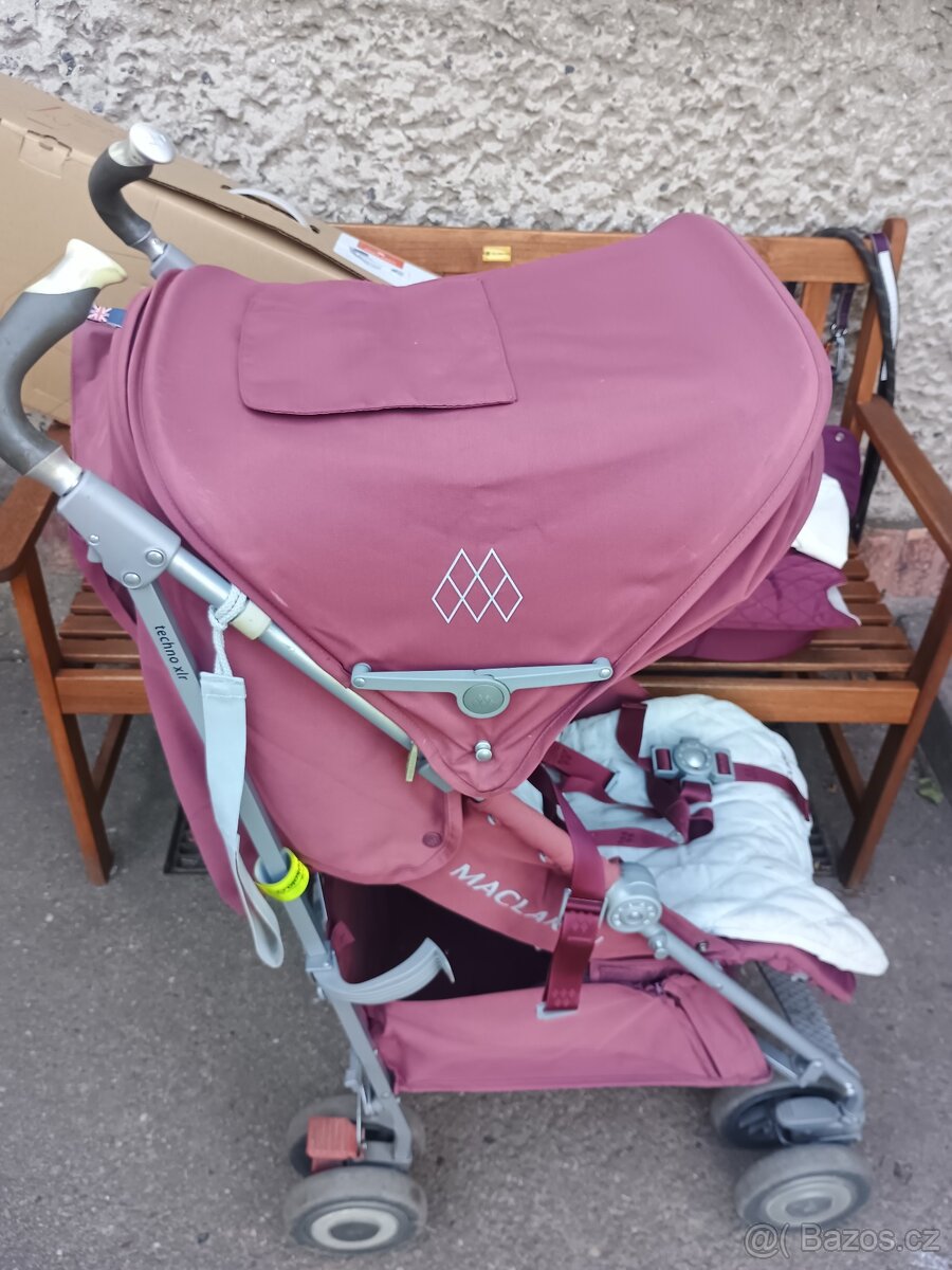 Golfový kočárek Maclaren XLR + miminkovník/korbička 0+ - 7