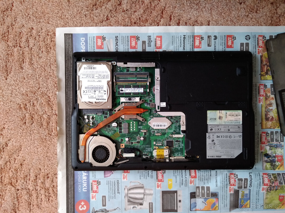 Notebook MSI CR 620 díly - 7