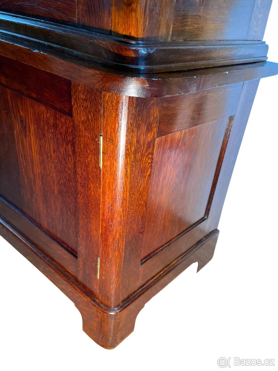 Starožitná dubová knihovna - Art Deco - 7