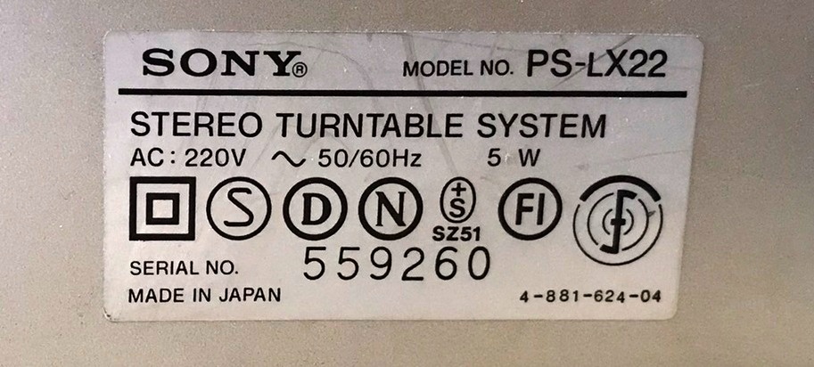Gramofon SONY PS-LX 22 (1983) POLOAUTOMAT ,PŘÍMÝ NÁHON - 7