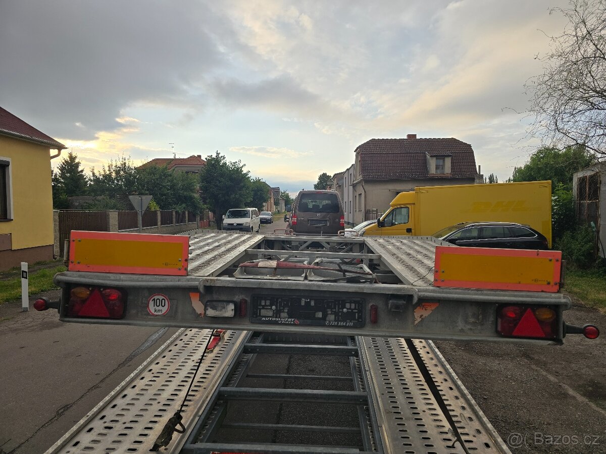 Podvalník vozik autoprepravnik na dvě auta prives dvouplato - 7