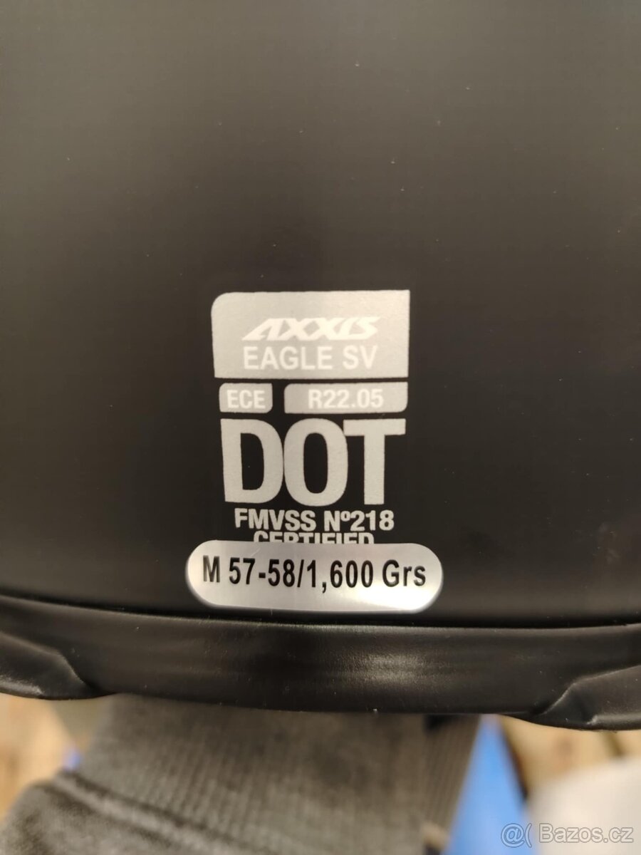 nová přilba AXXIS EAGLE černá matná M - 7