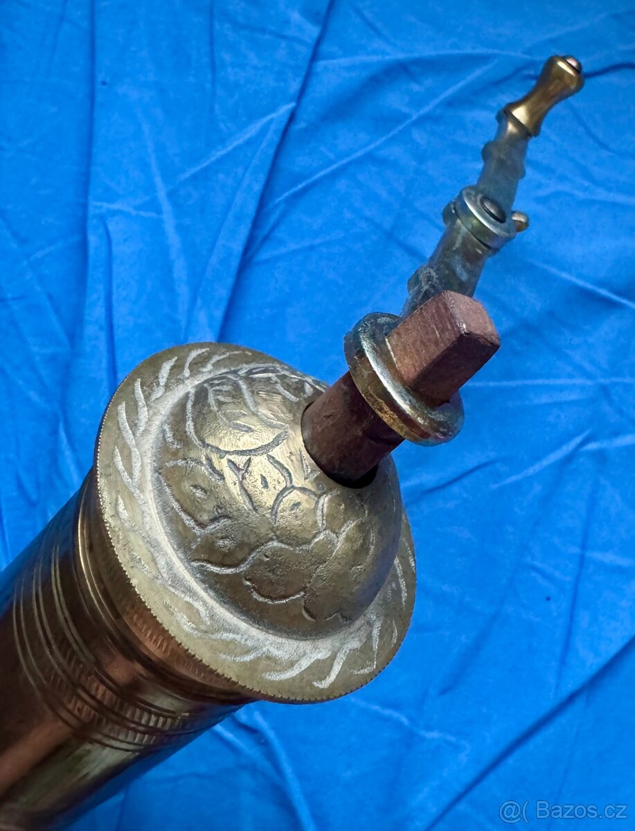 starý mosazný mlýnek na kávu Acar Degirmenleri - 7