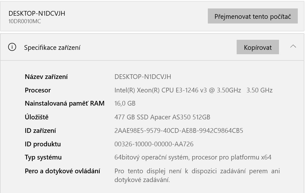 Lenovo Think Centre E73 - i7-4790 16/128 - 7