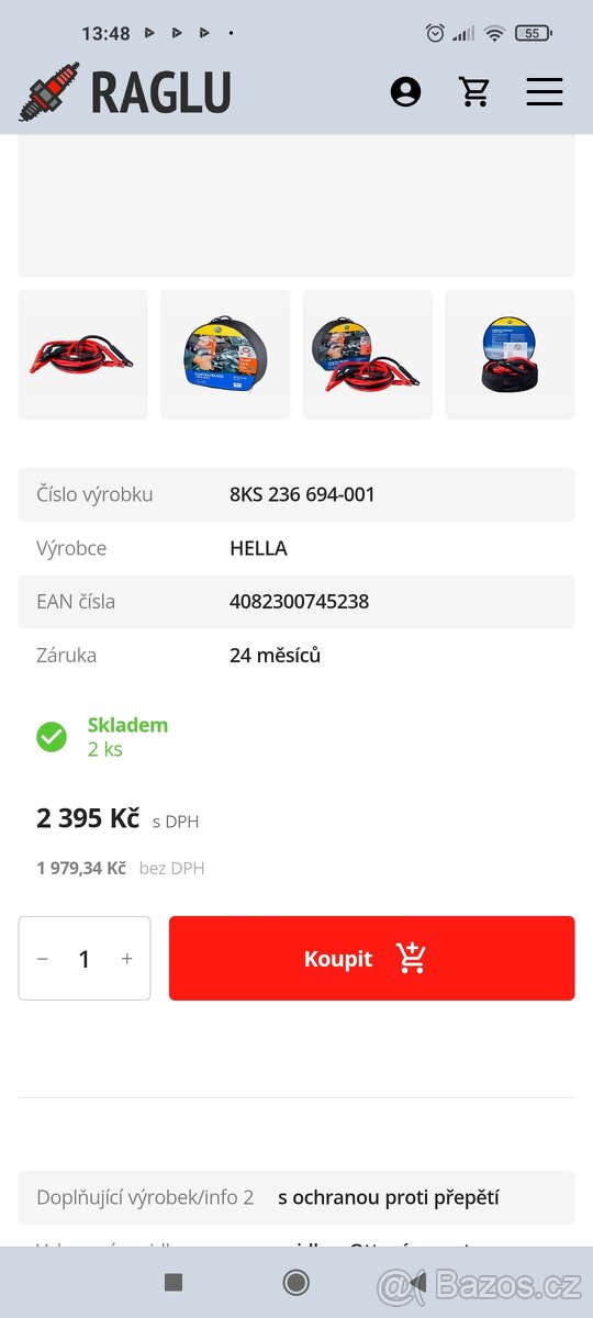 Startovací kabely Hella - 7