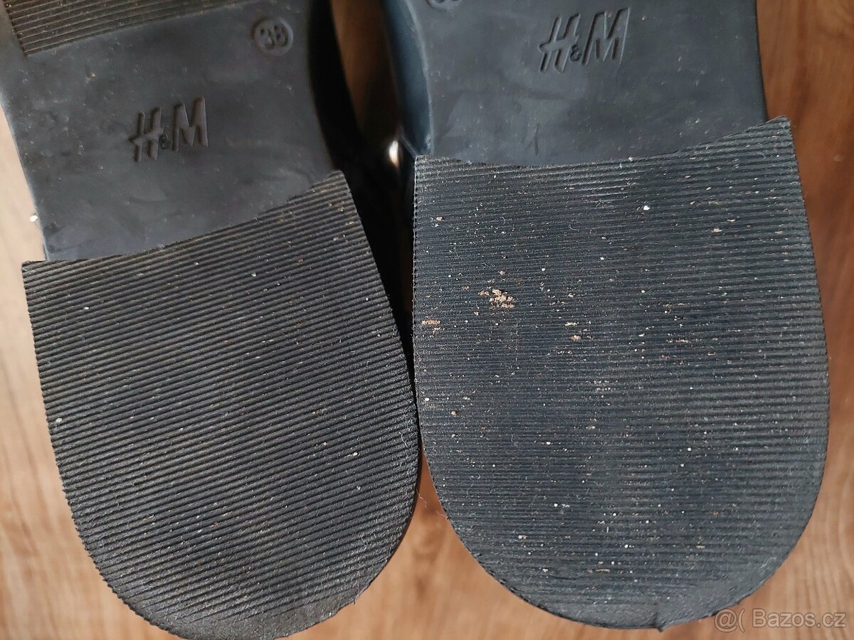 Vel. 38 H&M černé boty se cvočky - 7