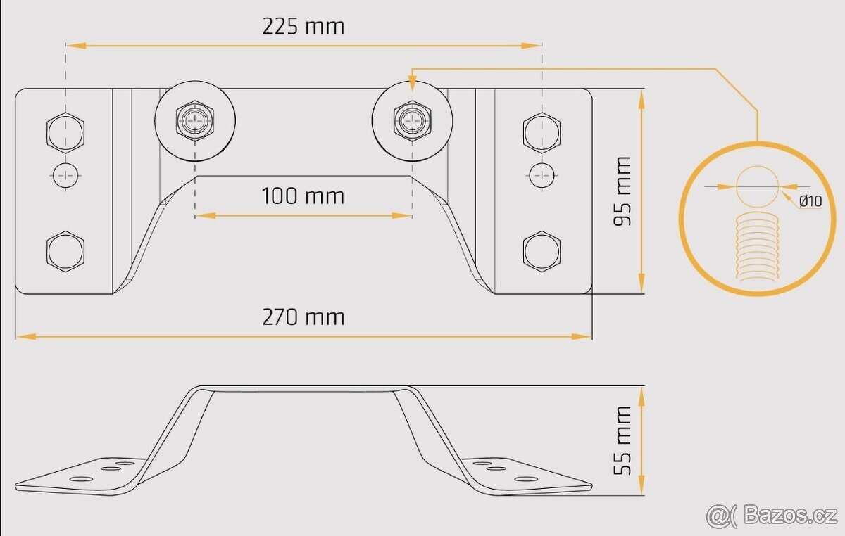 Kompletní kolo 155/70 R13 - disk + pneu + držák rezervy - 7