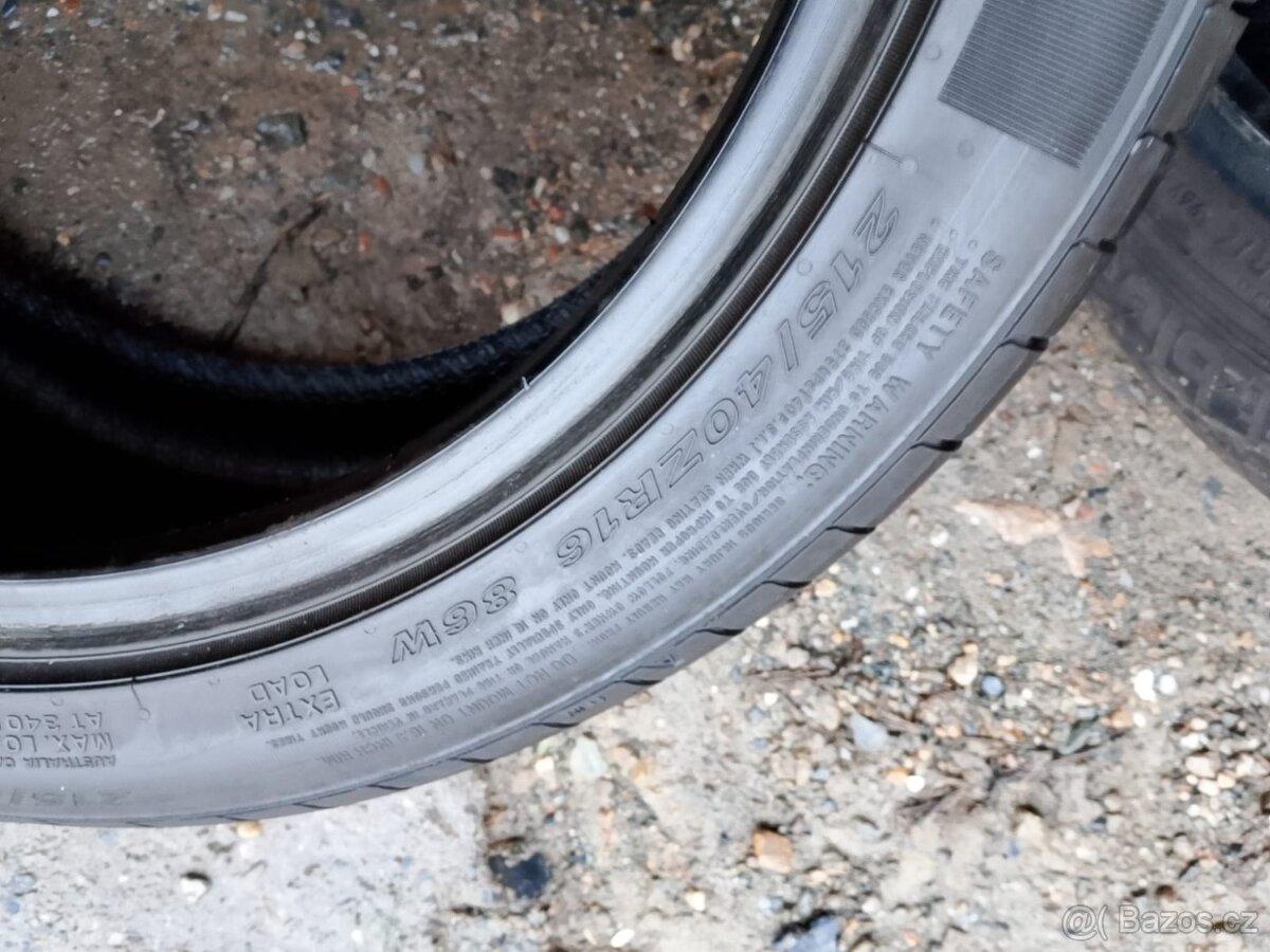 215/40/16 Nexen/Continental - letní pneu 4ks - 7