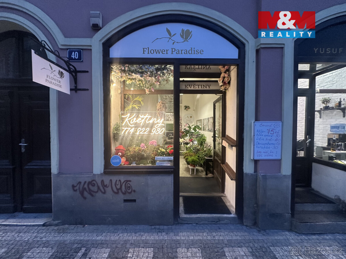 Pronájem květinářství, 24 m², Praha, ul. Francouzská - 7