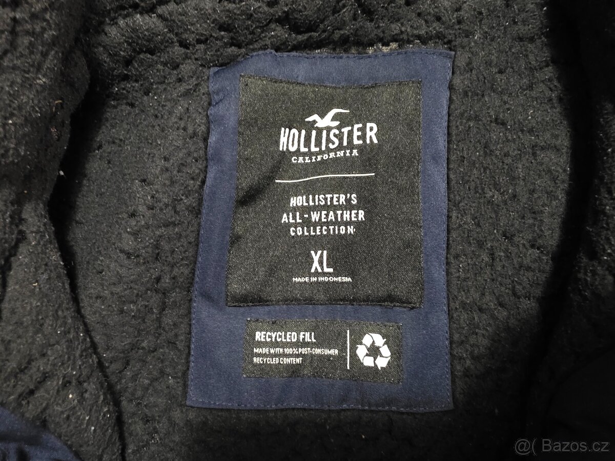 Hollister Parka kabát XL s kožichem teplý krásný elegantní - 7