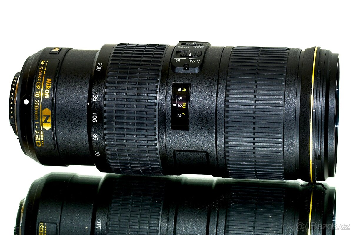 Nikon AF-S 70-200mm F/4 ED VR + UV filtr TOP STAV - 7