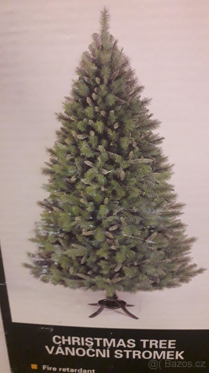 vánoční stromeček umělý 2 metry zcela nový nikdy nepoužitý - 7
