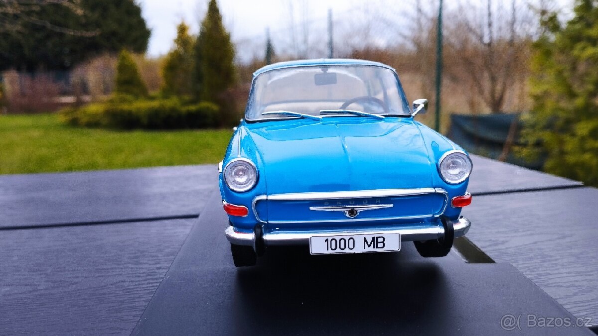 ŠKODA 1000 MB modrá ( 1:18.). - 7