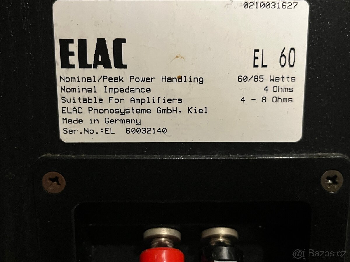 Dvoupásmové reprobedny ELAC EL 60 - 7
