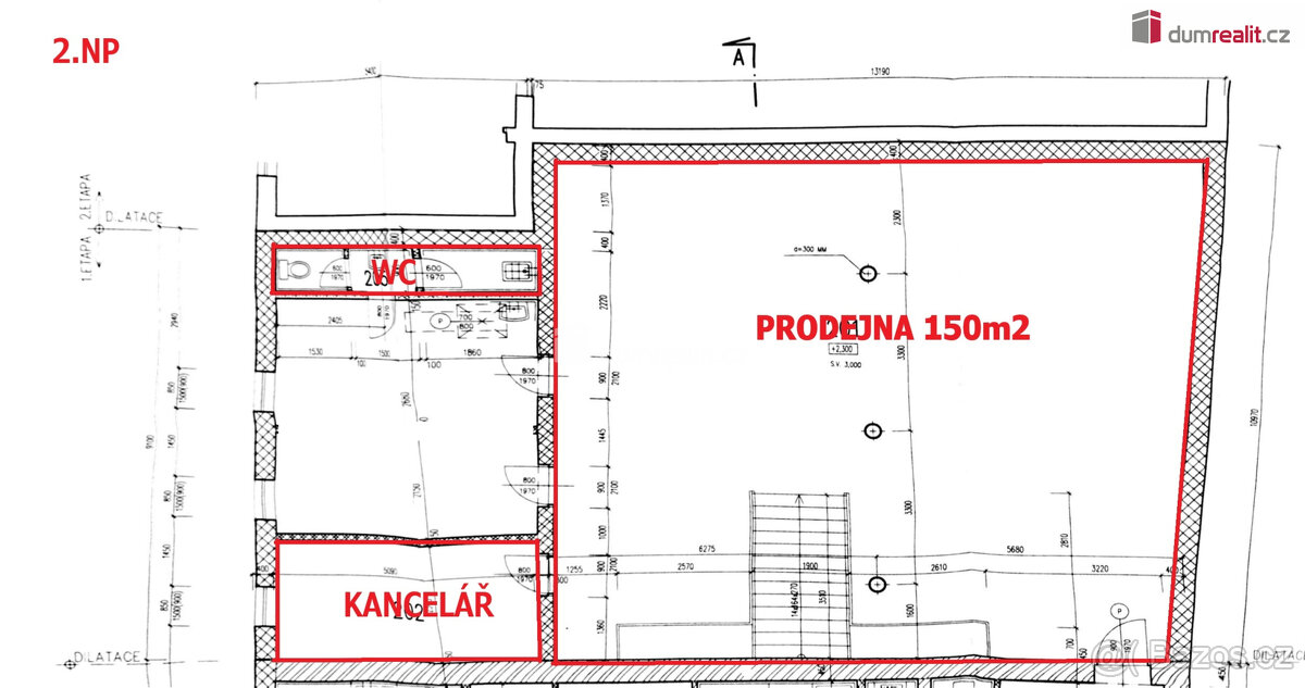 Prodejna 160m2, přízemí, centrum, Hodonín - 7