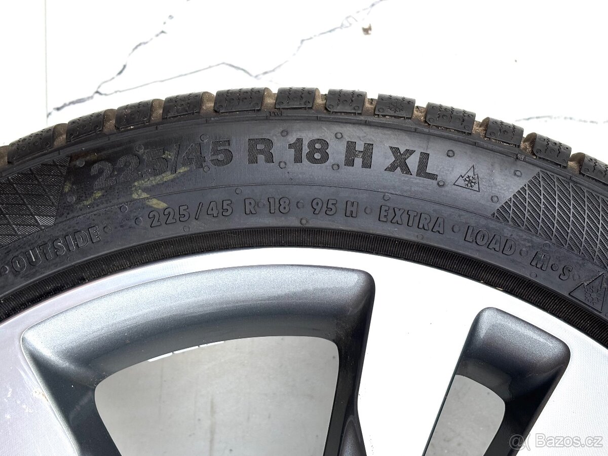 W205 C-class r18 alu kola r18 5x112 Zimni Continental - 7