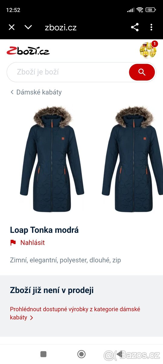 Dámská zimní bunda Loap vel.L. - 7