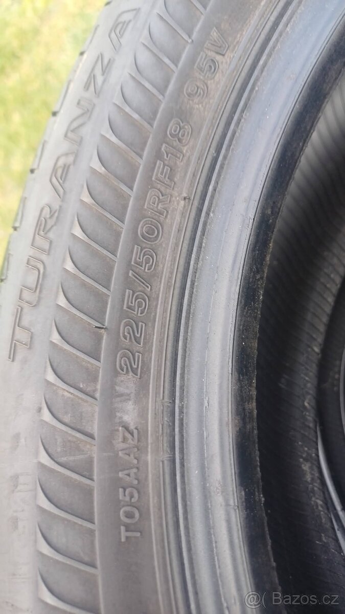 225/50 r18 letni pneumatiky ,Bridgestone (RFT) - 7