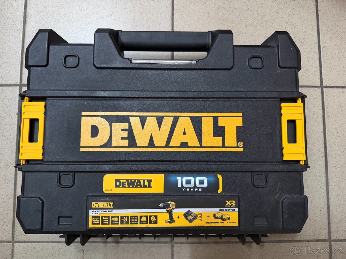 Aku příklep deWALT dcd100yp2t + 2 x 5,0 Ah - 7