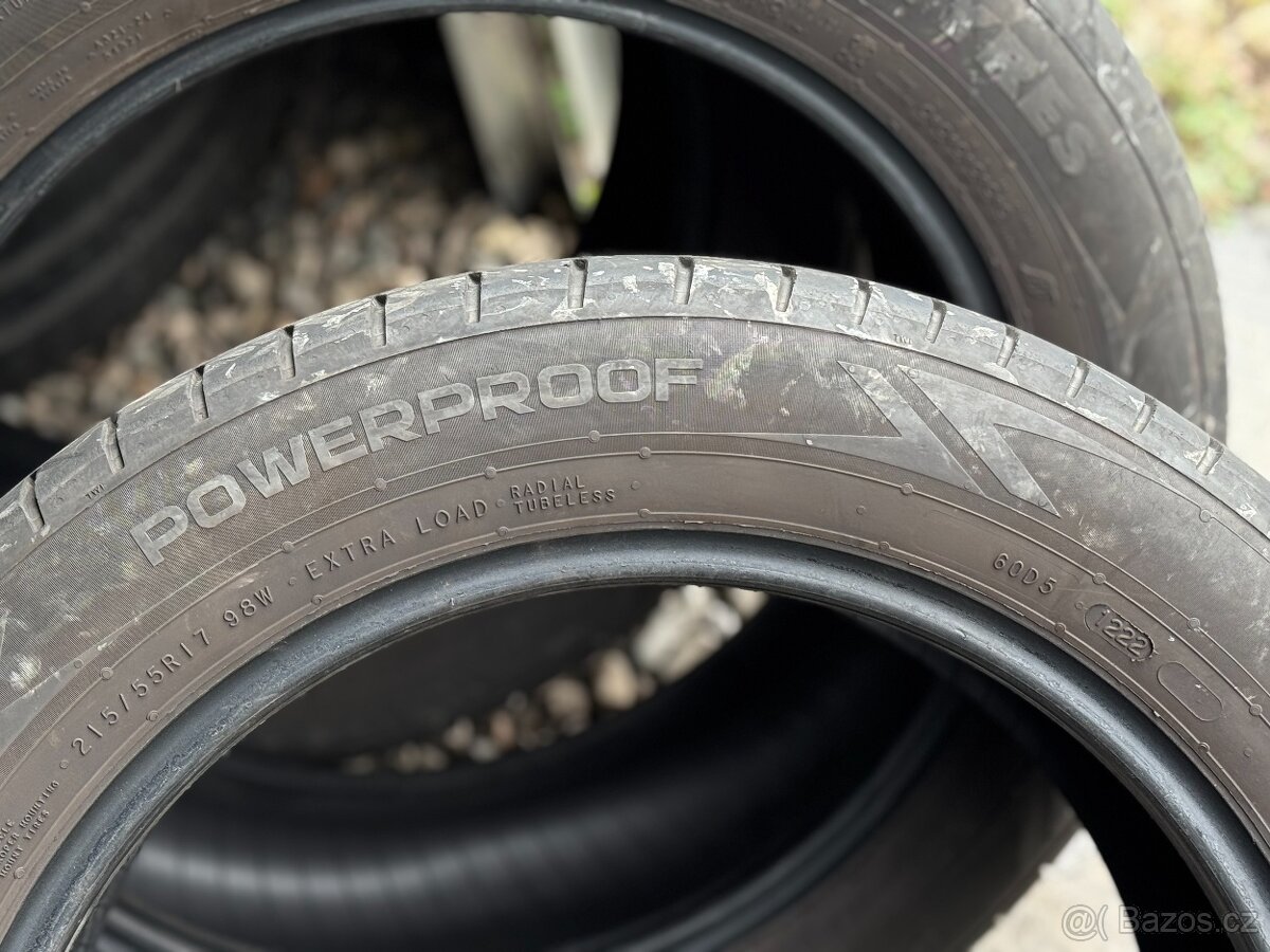 215/55/17 - Nokian letní sada pneu - 7