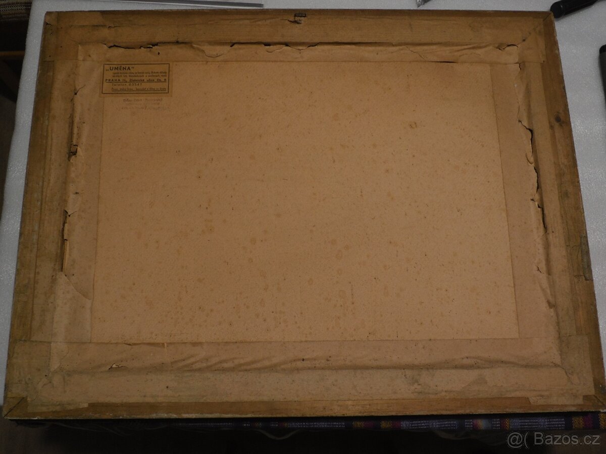 Obraz Prahy , Evžen Zábrž Zbraslavský 7.8.1906 Žďár n Sáz. - 7