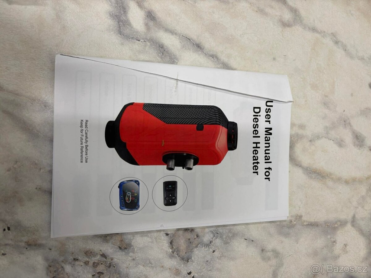 Dieselové topení BSE-D5 – 1–5 kW – 12/24V – kompletní sada - 7