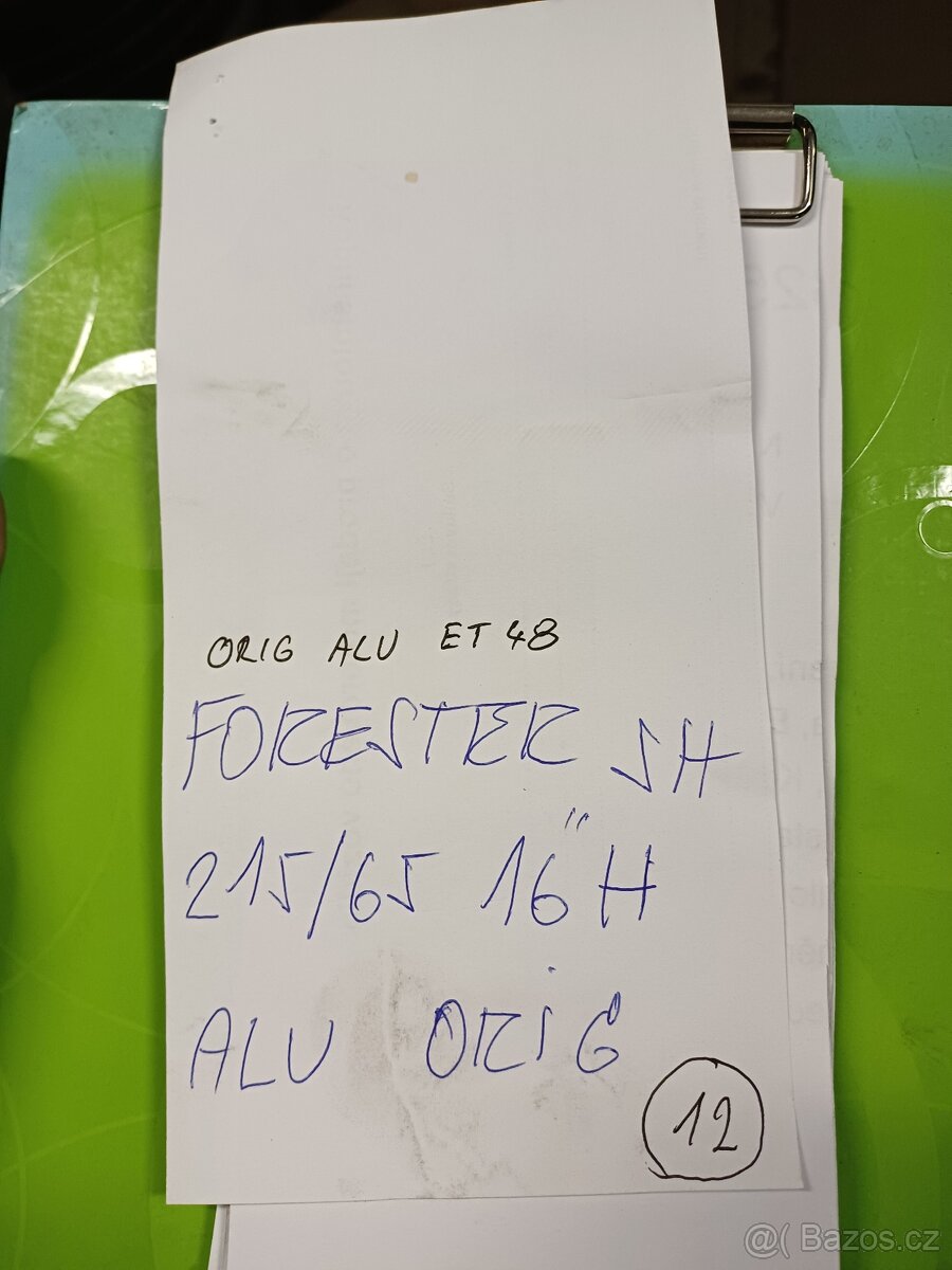 SUBARU ALU KOLA ORIGINÁL  215/65/16 - 5X100 - Č.12 - 7