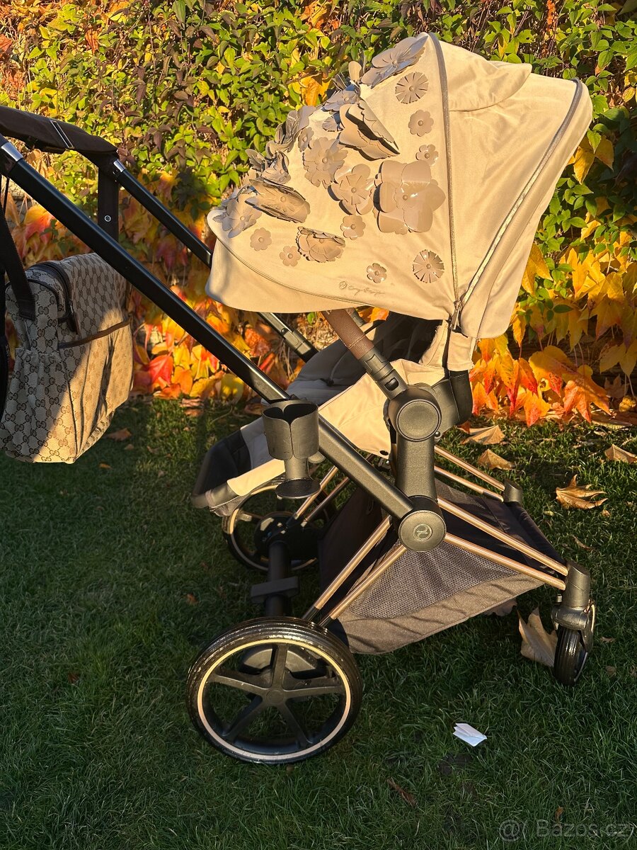 Cybex e-Priam rosegold Simply flowers beige - 7