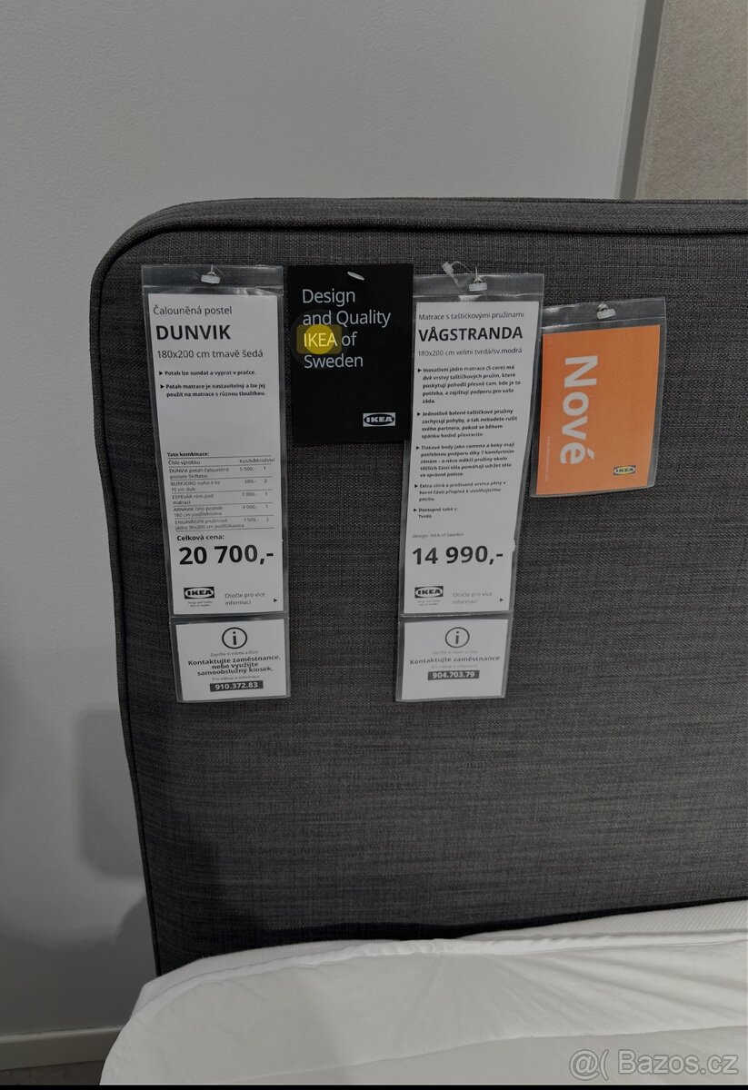 Ikea. Boxspringová postel 180x200 - 7