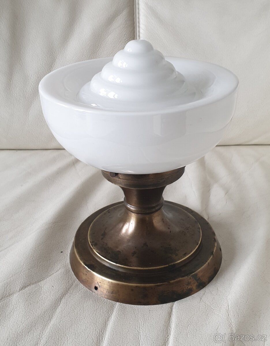 Starožitná stropnice art deco zajímavý širm - 7