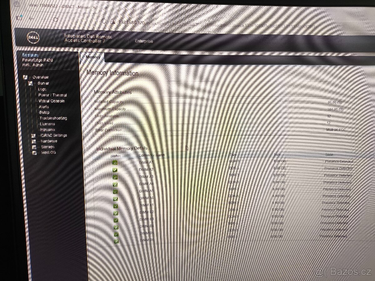 Server Dell PowerEdge R420 96GB RAM - 7