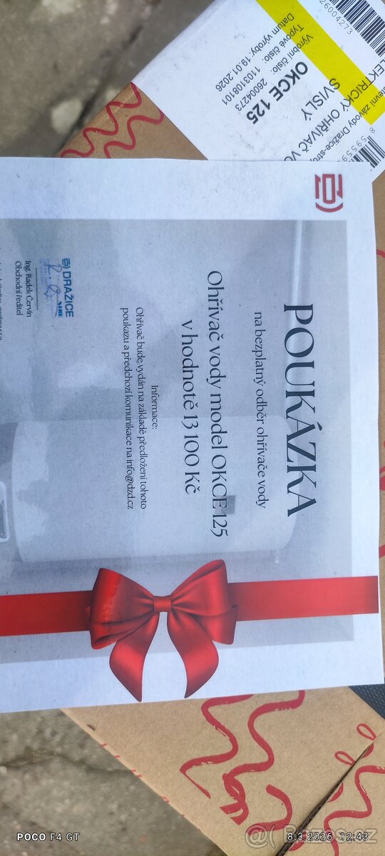 Nový Elektrický ohřívač vody OKCE 125 - 7